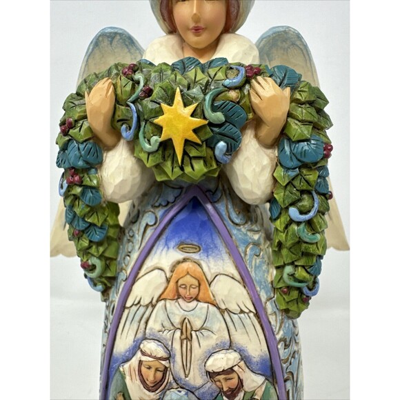 Jim Shore 2009 Heartwood Creek 4014295 Night Divine Angel Figurine Nativity - Picture 3 of 11